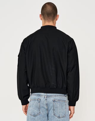 Smart Bomber Jacket in Black Back