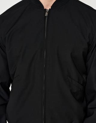 Smart Bomber Jacket in Black Detail3