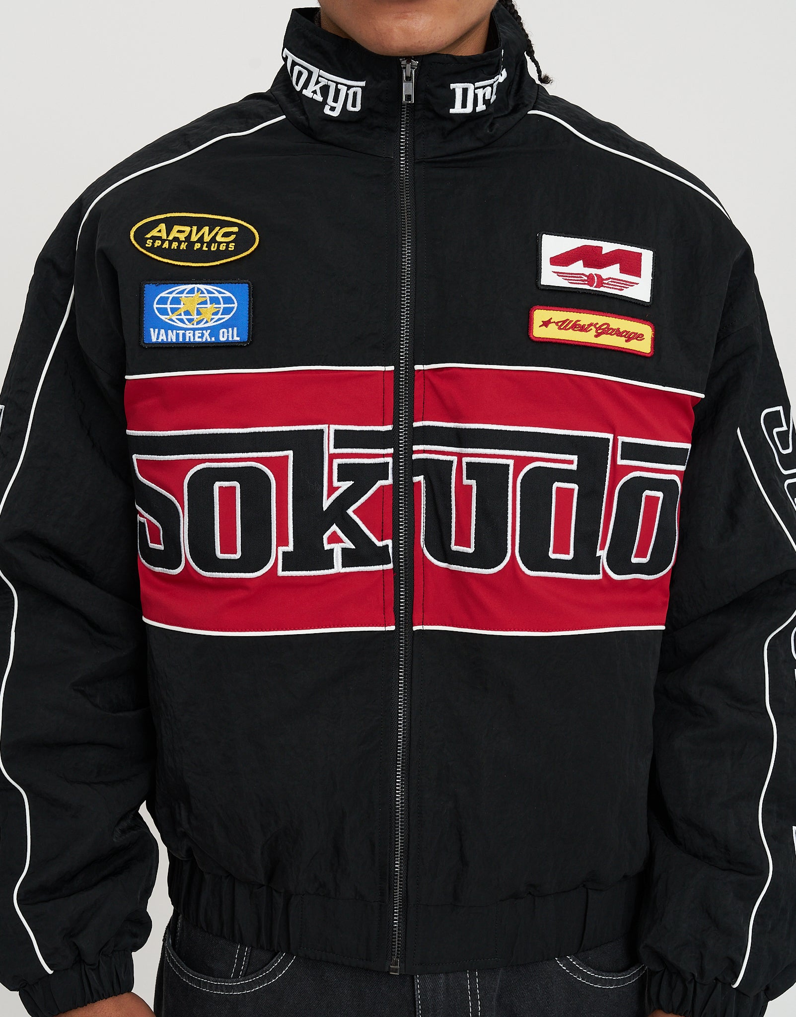 Sokudo Racing Jacket in Black | Hallensteins NZ