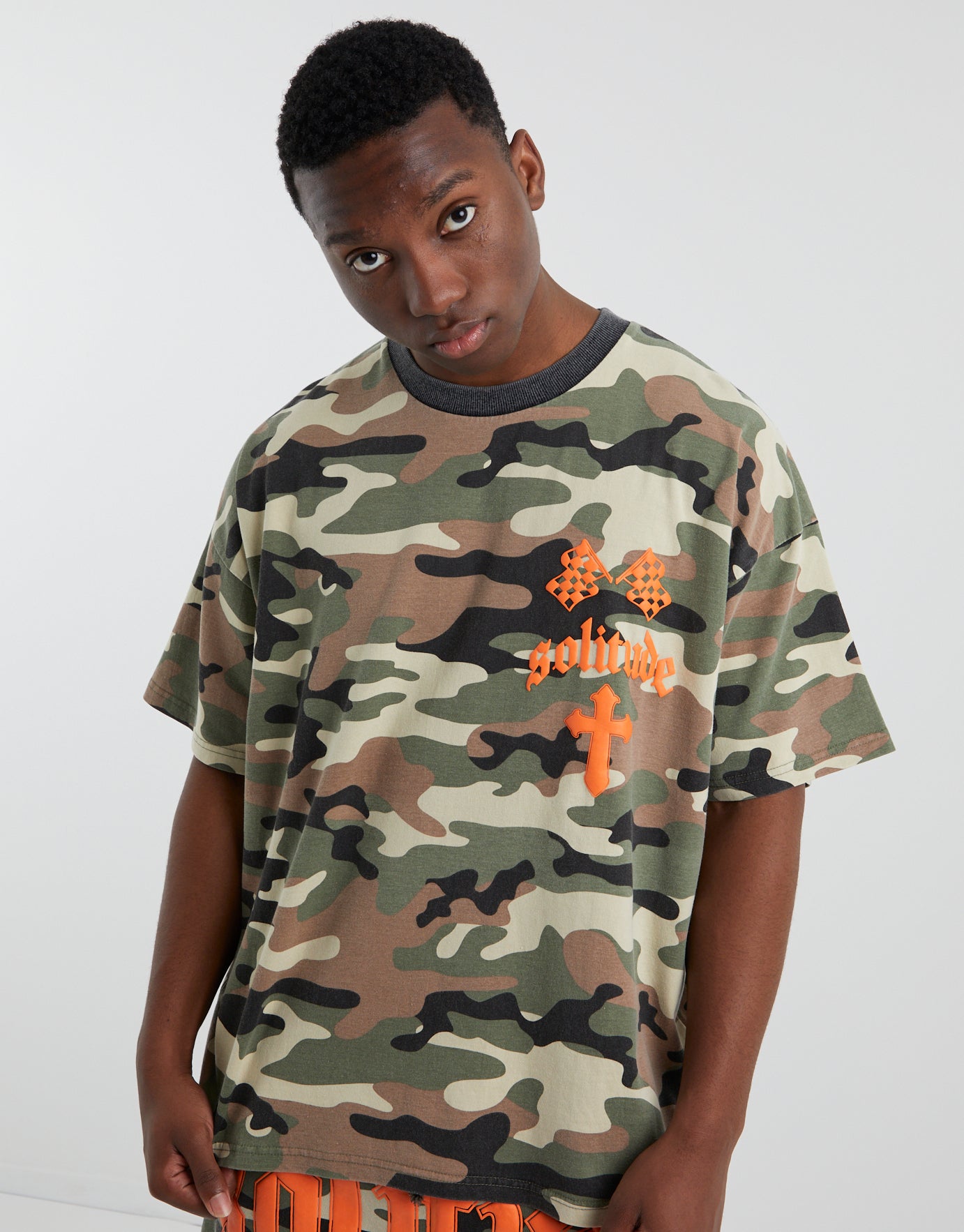 Solitude Oversize T Shirt in Camo | Hallensteins US