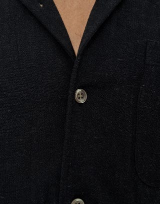 Sorrento Short Sleeve Shirt in Black Detail