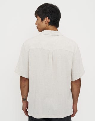 Sorrento Short Sleeve Shirt in Lt Grey Back