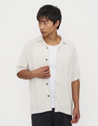 Sorrento Short Sleeve Shirt in Lt Grey Front