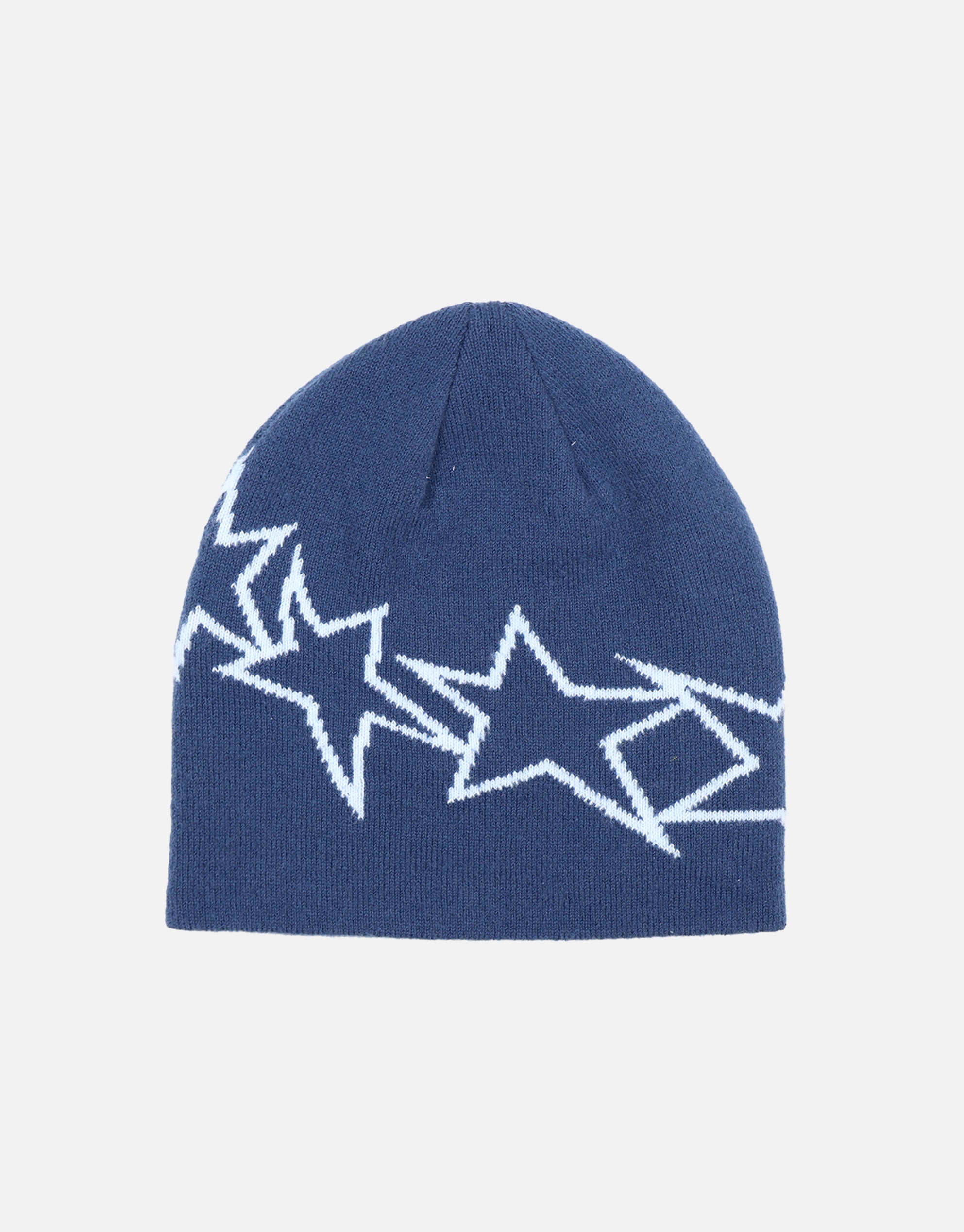 Stars Skull Beanie in Dark Denim | Hallensteins AU