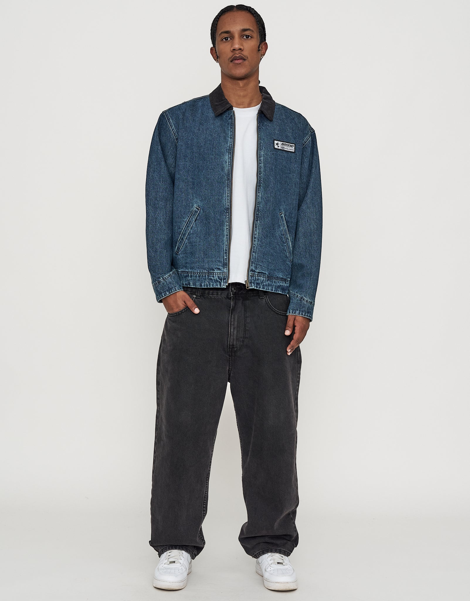 Static Supply Denim Jacket in Blue | Hallensteins AU