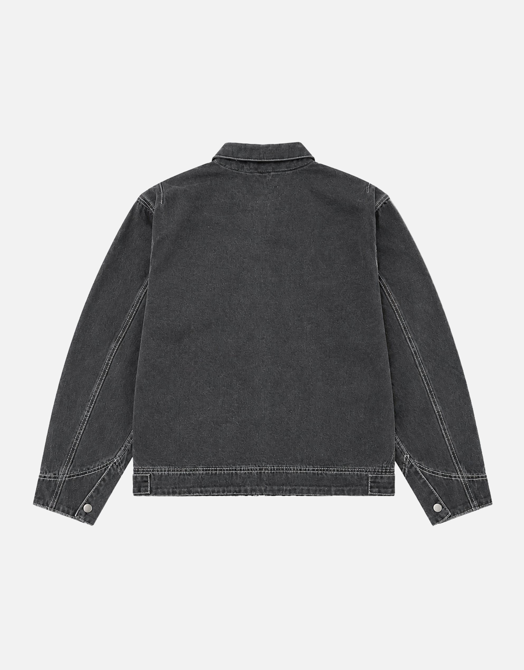 Static Supply Denim Jacket in Washed Black | Hallensteins NZ
