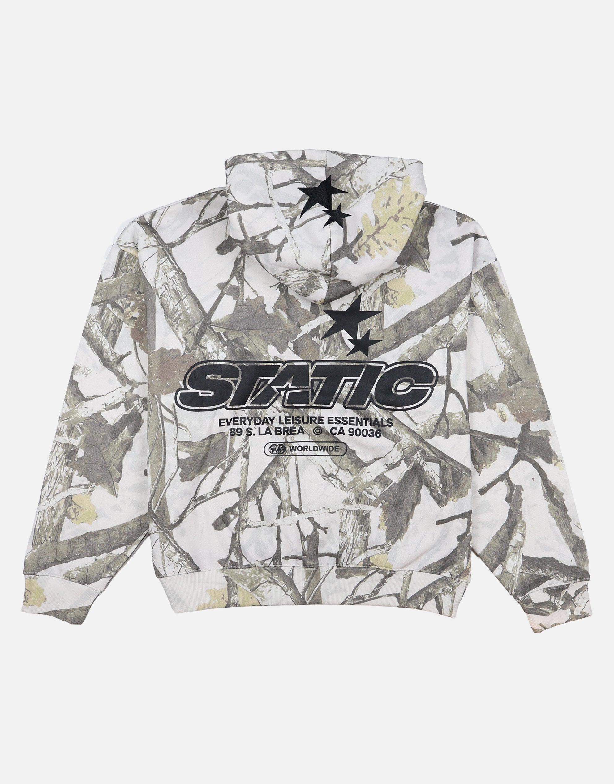Static Supply Camo Oversized Hoodie in Grey Camo | Hallensteins NZ