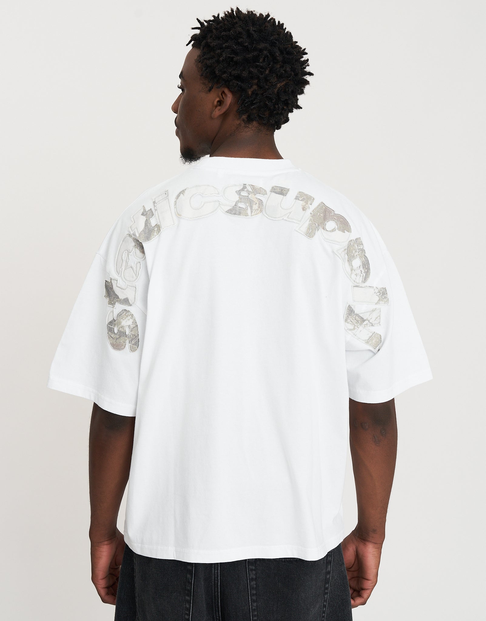 Static Supply Camo Box Fit T Shirt in Blanc | Hallensteins NZ