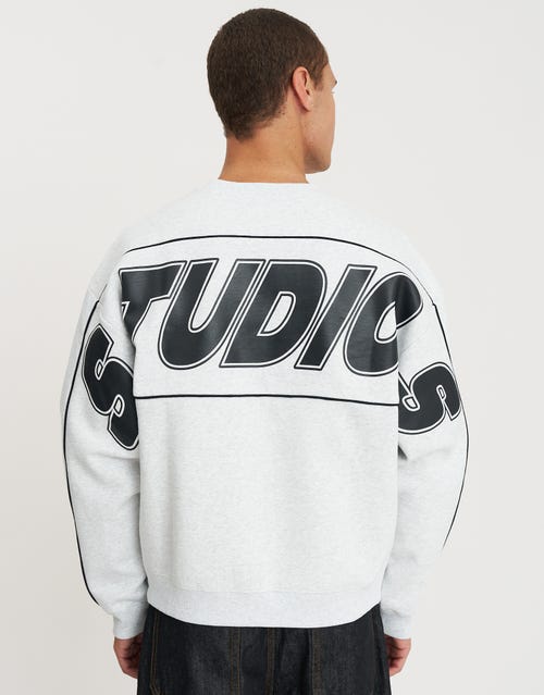 Studios Piped Oversized Crew Neck Sweat