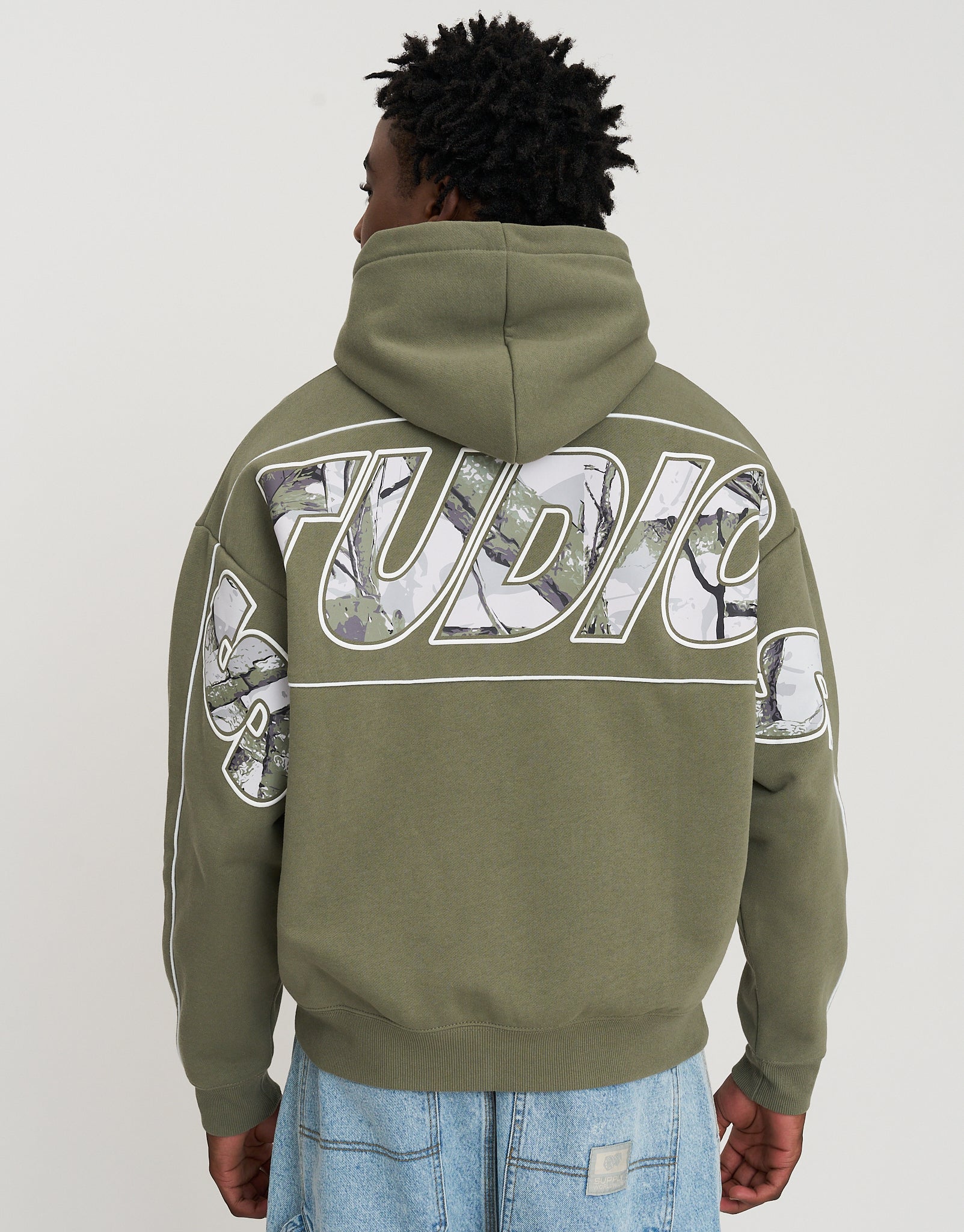 Studios Oversized Cropped Hoodie in Cyprus Green | Hallensteins NZ