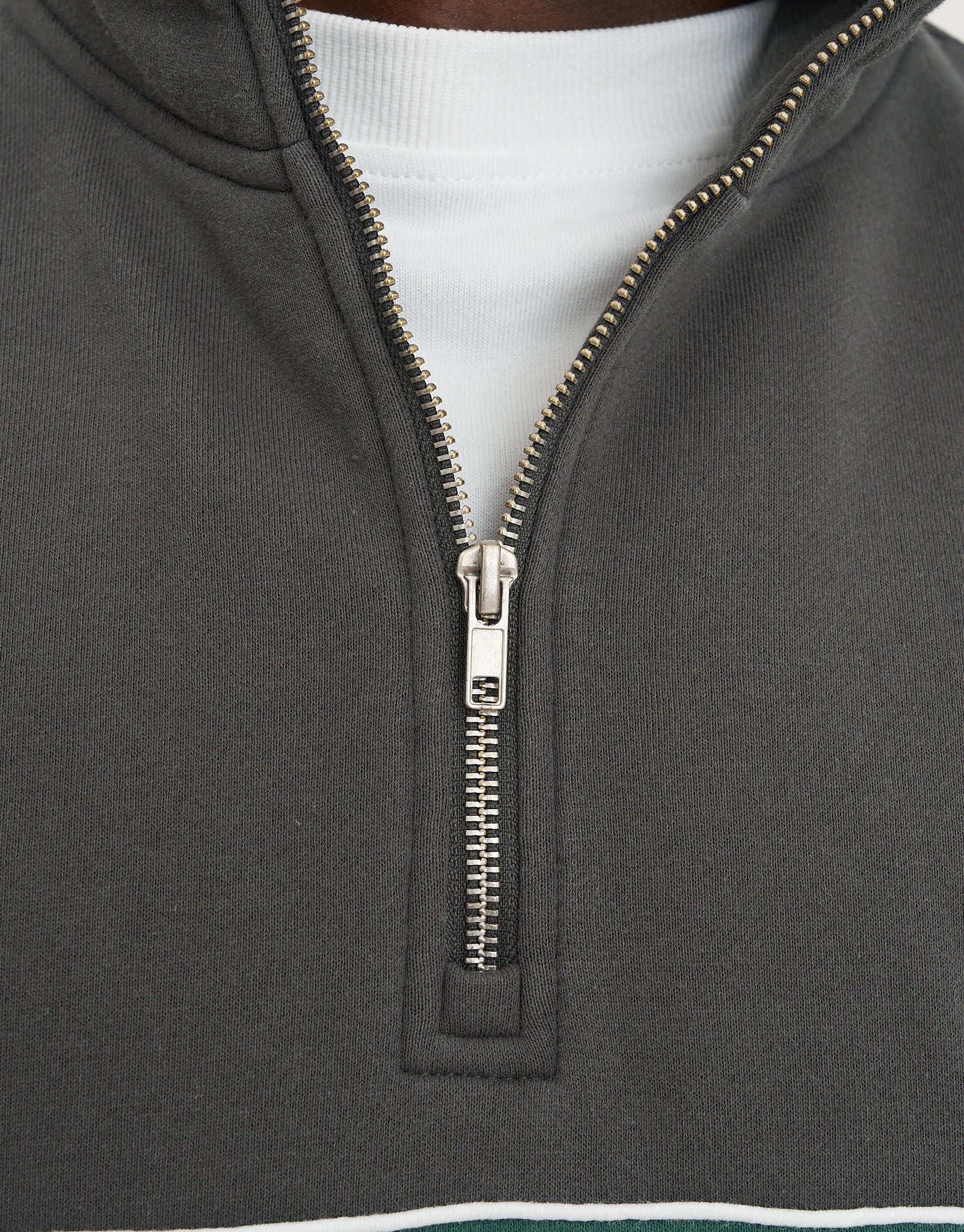 Supply Quarter Zip Sweat in Pewter Grey | Hallensteins NZ