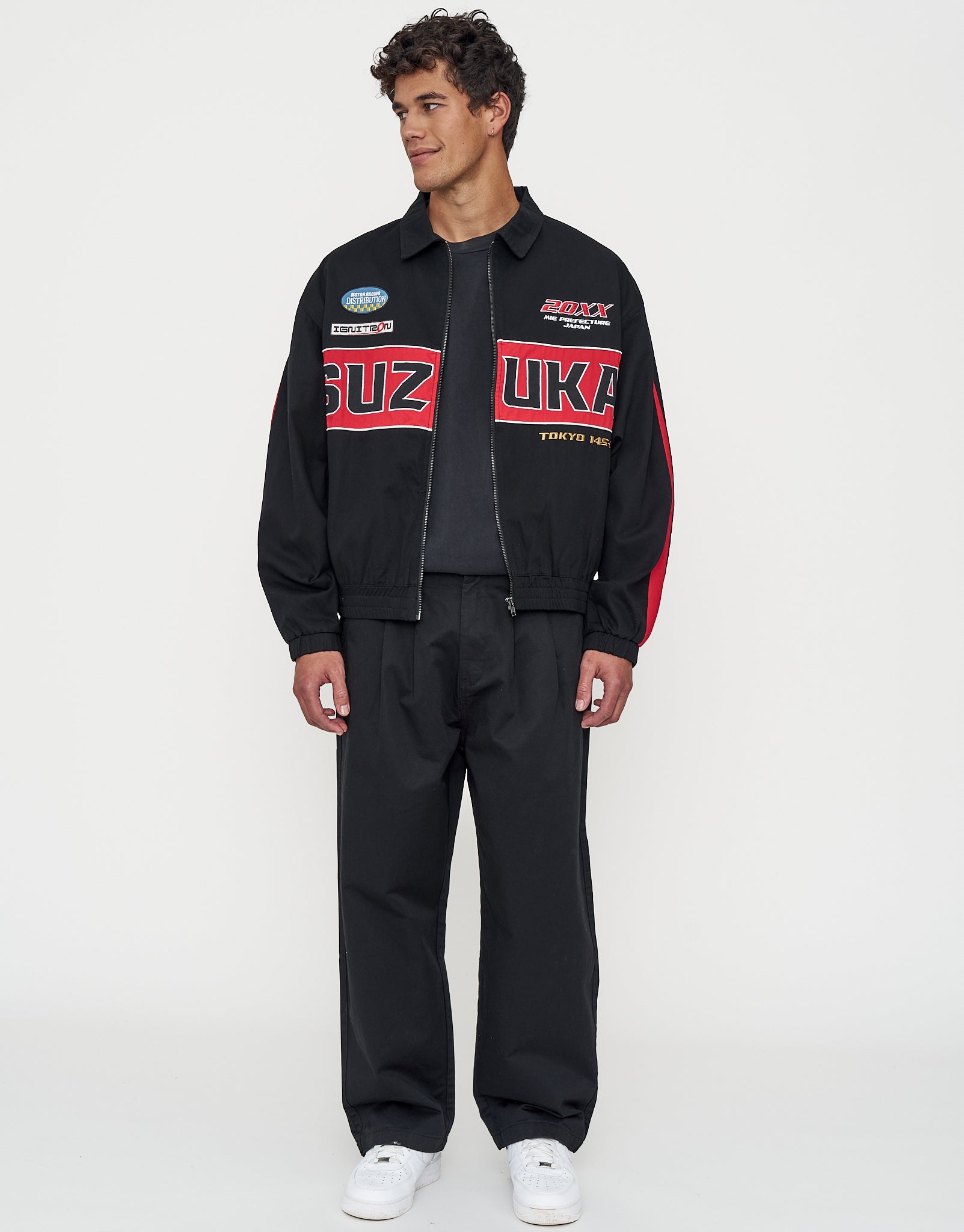 Suzuka Racing Jacket in Black | Hallensteins NZ