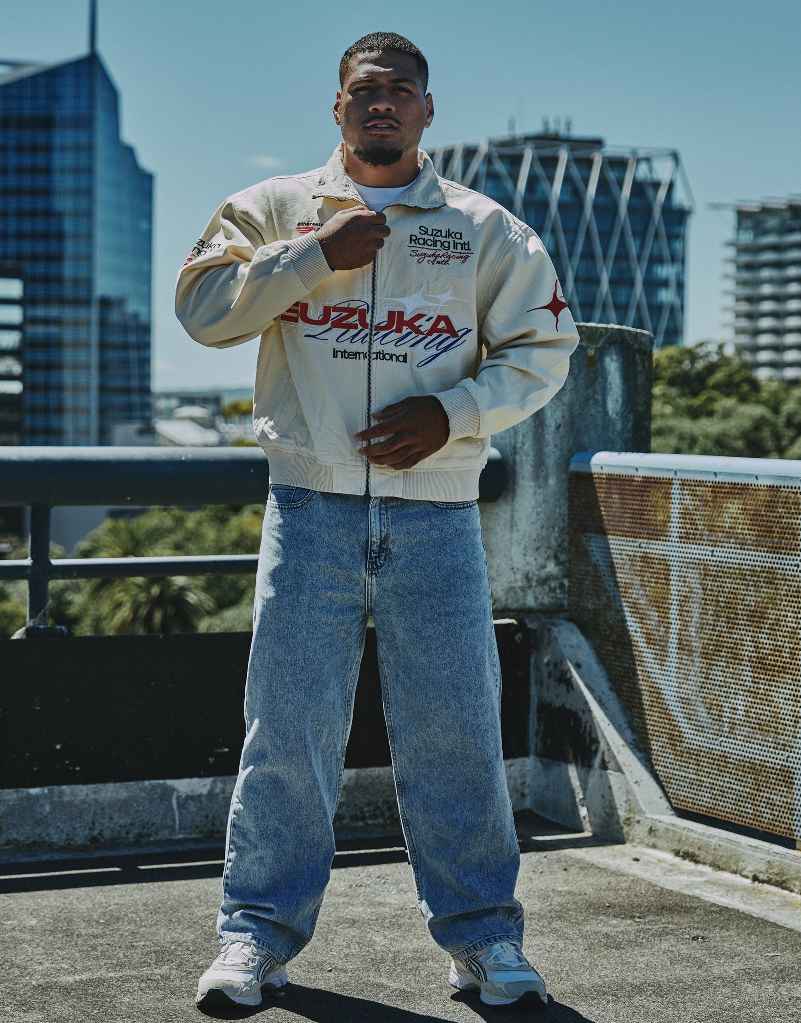 Suzuka Racing Jacket in Bone | Hallensteins AU