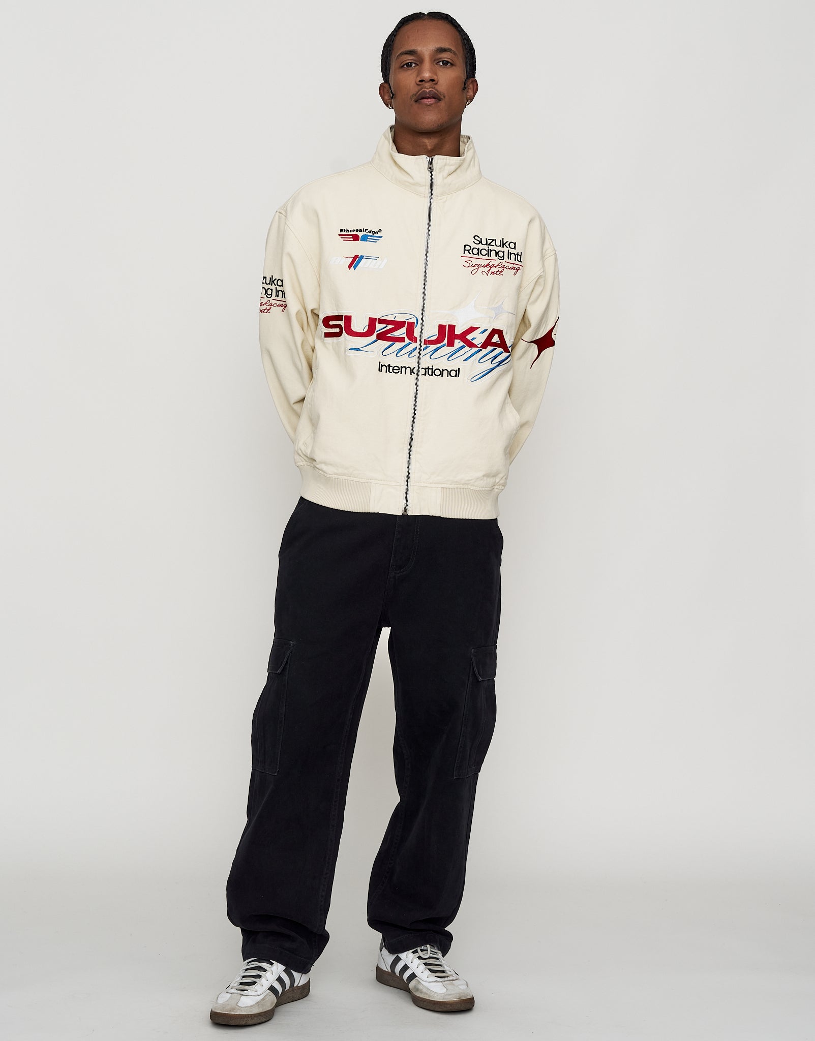 Suzuka Racing Jacket in Bone | Hallensteins NZ
