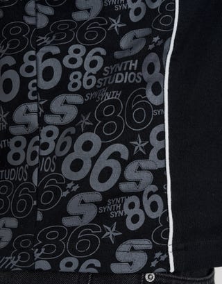 Synth Studios Piped Box Fit Jersey in Black Detail3