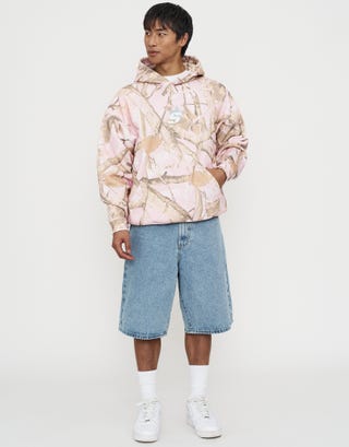 Synth Studios Camo Oversized Hoodie in Pink Foliage Full