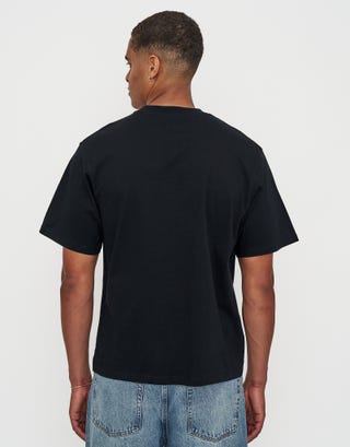 Viper Relaxed Fit T Shirt in Black Back