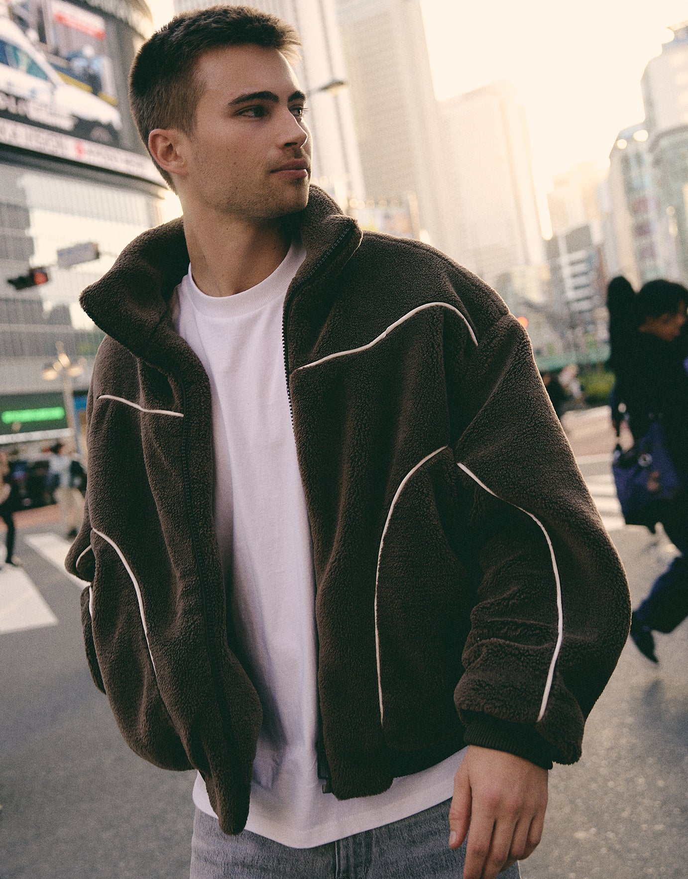 Teddy Jacket in Chocolate | Hallensteins AU Teddy Jacket in Chocolate | Hallensteins AU
