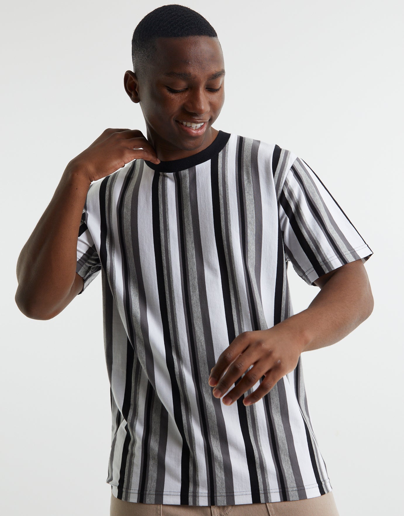 black striped t shirt