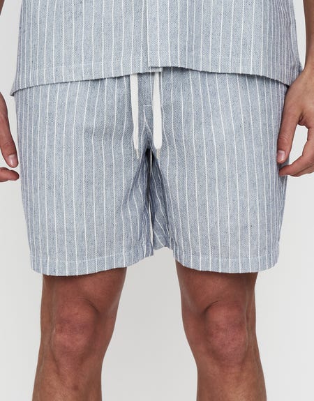 Pattern Stretch Waistband Shorts Easy Elasticized Waist Shorts