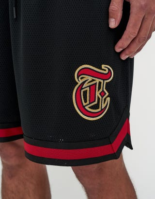 Tokyo Basketball Shorts in Black Detail