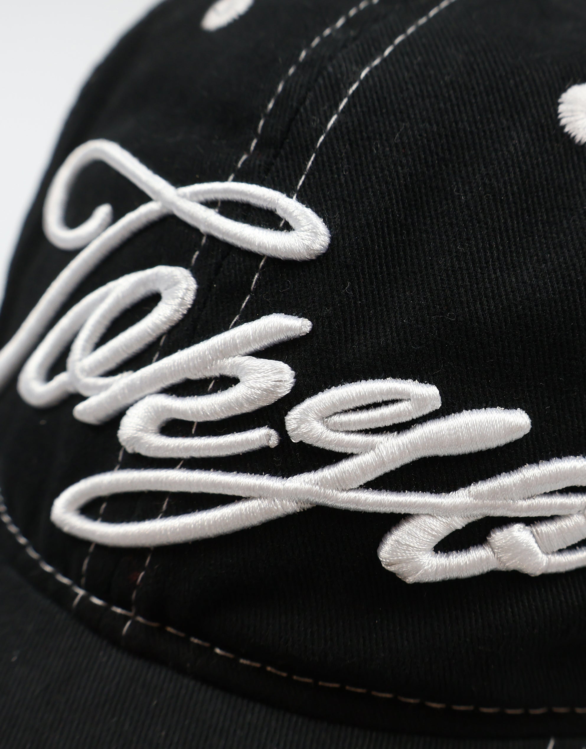 Tokyo Script Cap in Black | Hallensteins NZ