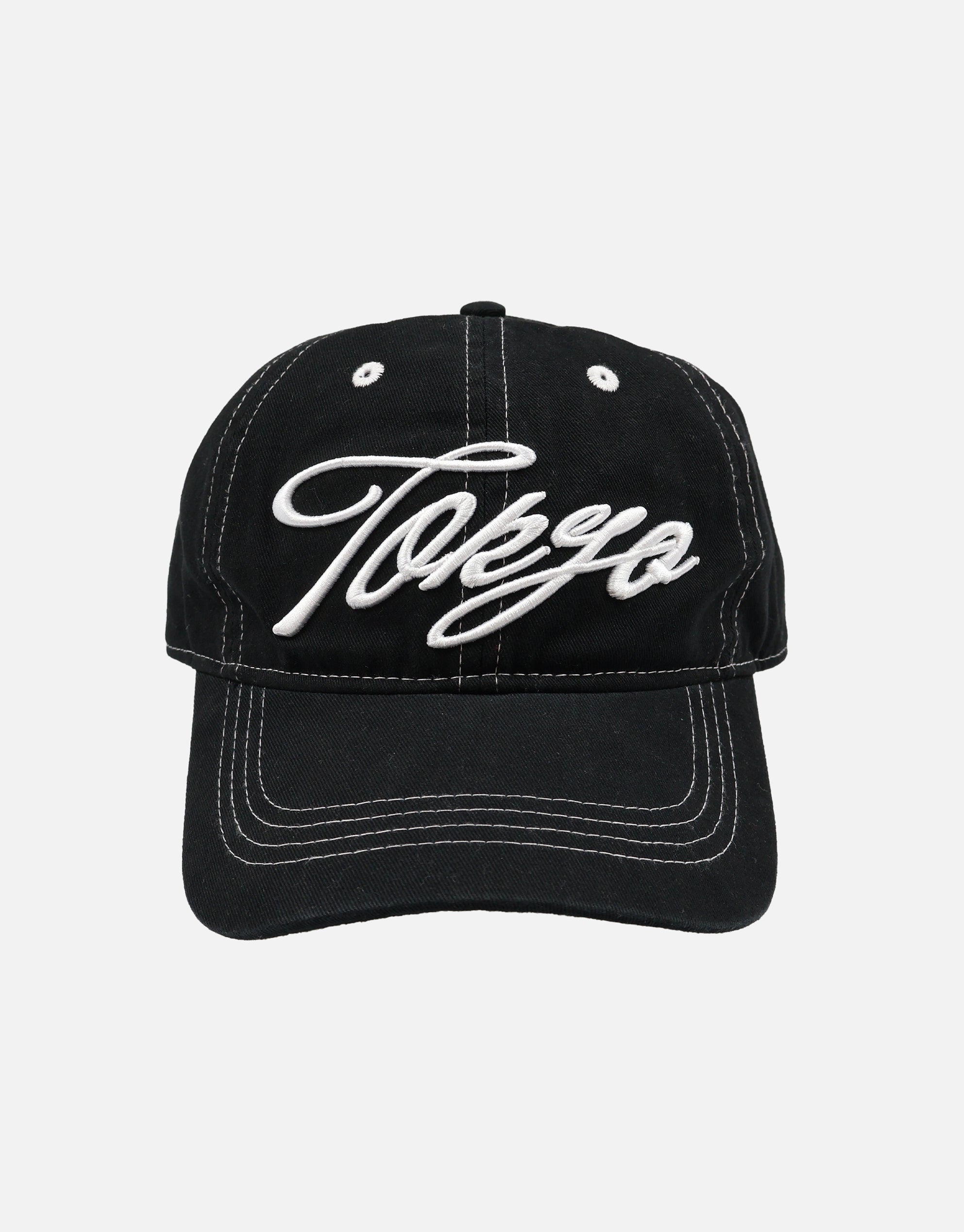 Tokyo Script Cap in Black | Hallensteins NZ