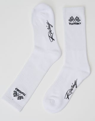 Turbo Racing Sport Socks in White Full