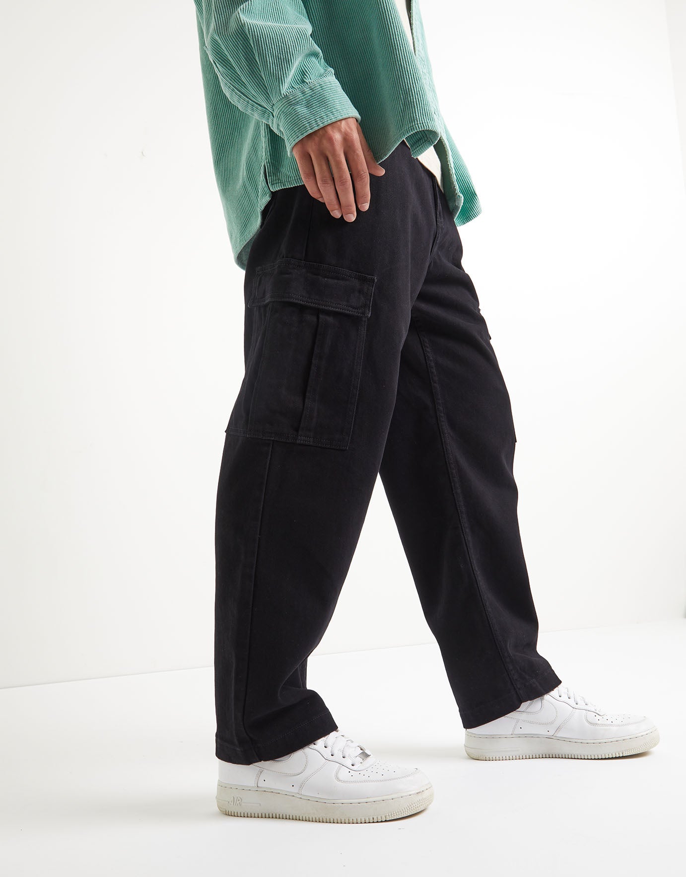 black cargo pants