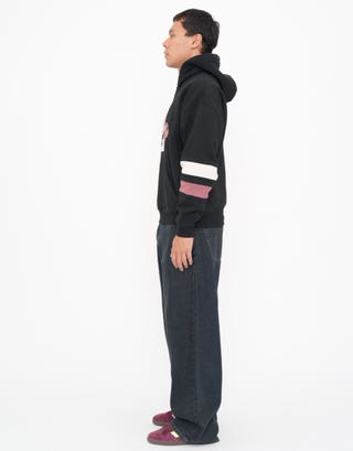 Union 32 Oversized Hoodie in Black Detail2