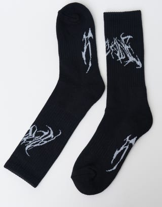 Arcane Sport Socks in Black Full