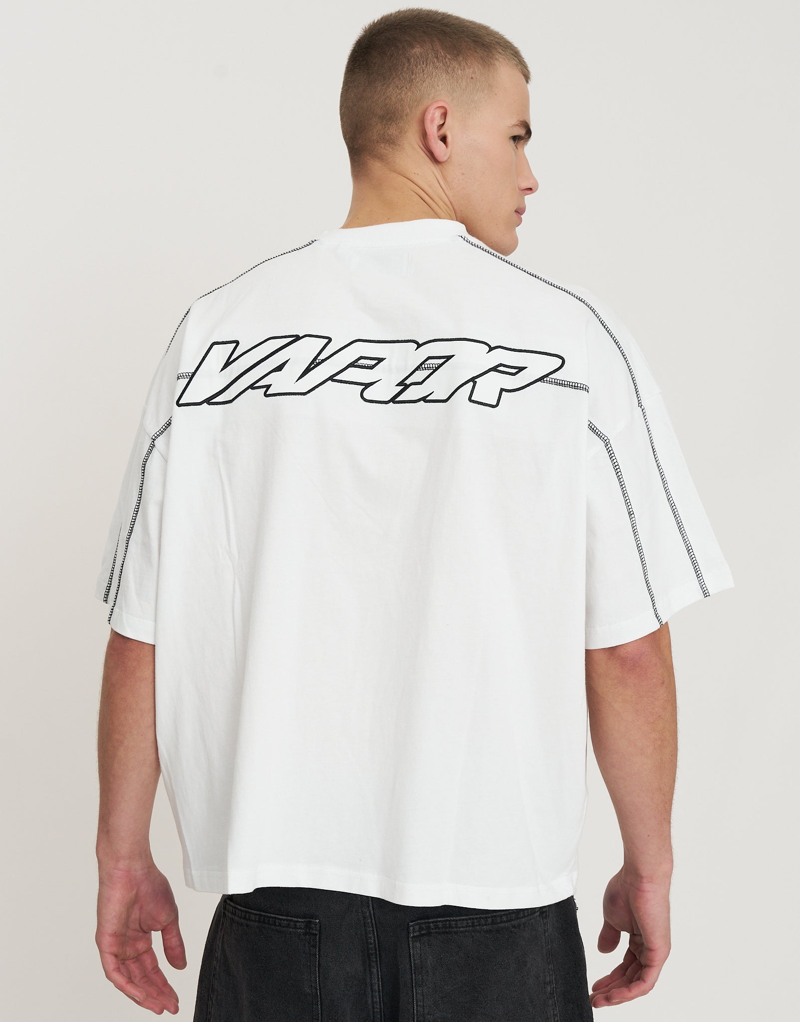 Vapor Overlocked Box Fit T Shirt in Brown | Hallensteins NZ