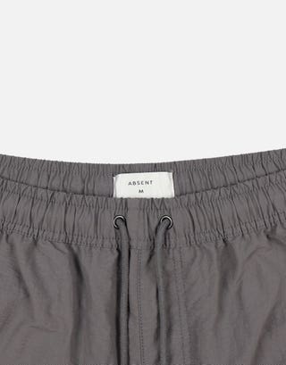 Vapor Panel Elastic Waist Shorts in Grey/white Detail