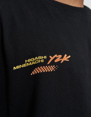 Evo Vision Relaxed Fit T Shirt in Black Detail