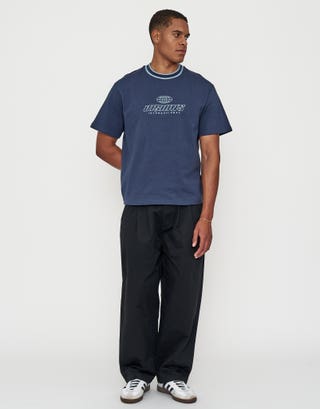 Visions Relaxed Fit T Shirt in Midnight Blue Full