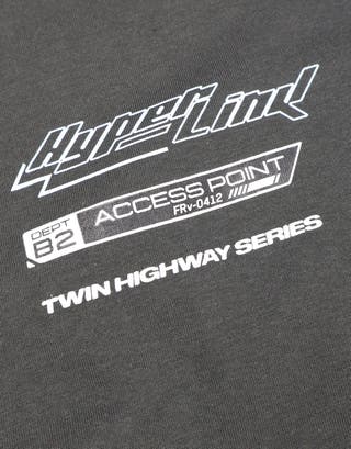 Vultures Motorsport Relaxed Fit T Shirt in Pewter Grey Detail3