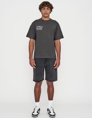 Vultures Motorsport Relaxed Fit T Shirt in Pewter Grey Full