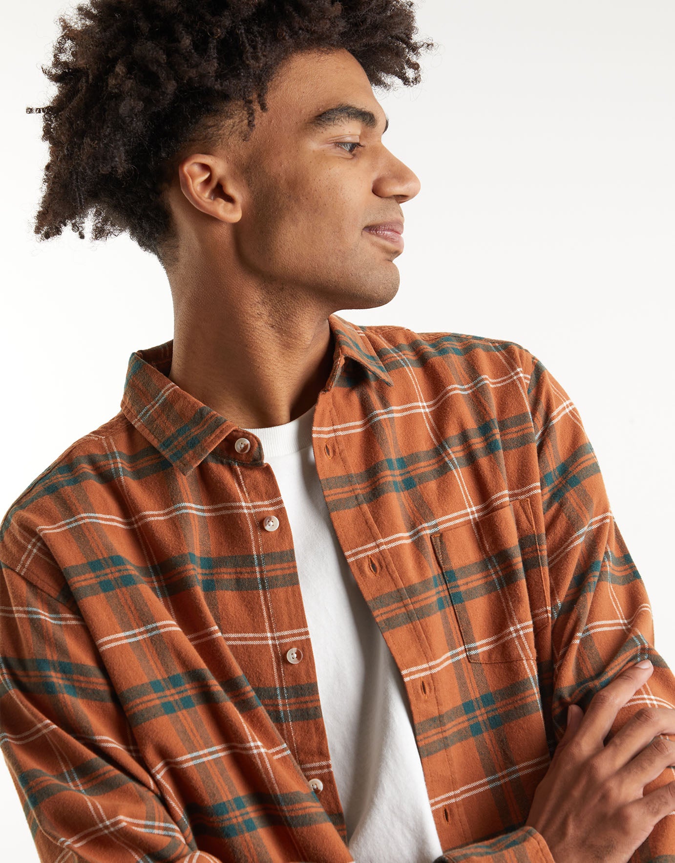 Check Pattern Long Sleeve Shirt in 