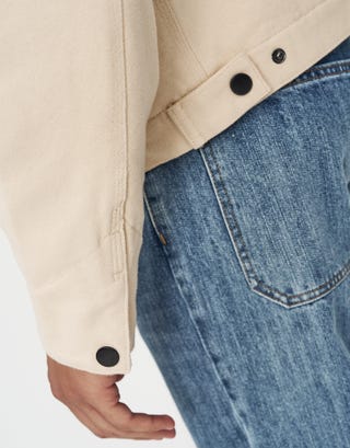 Canvas Workwear Jacket in Tan 002 Detail3