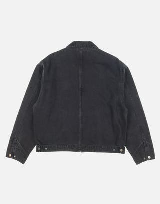 Harrington Denim Jacket in Black Back