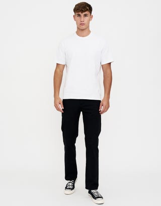 Straight Fit Chino Pants in Black Full