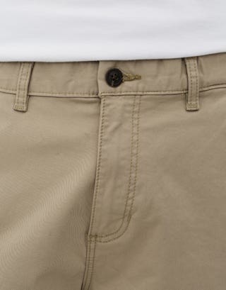 Straight Fit Chino Pants in Sand Detail
