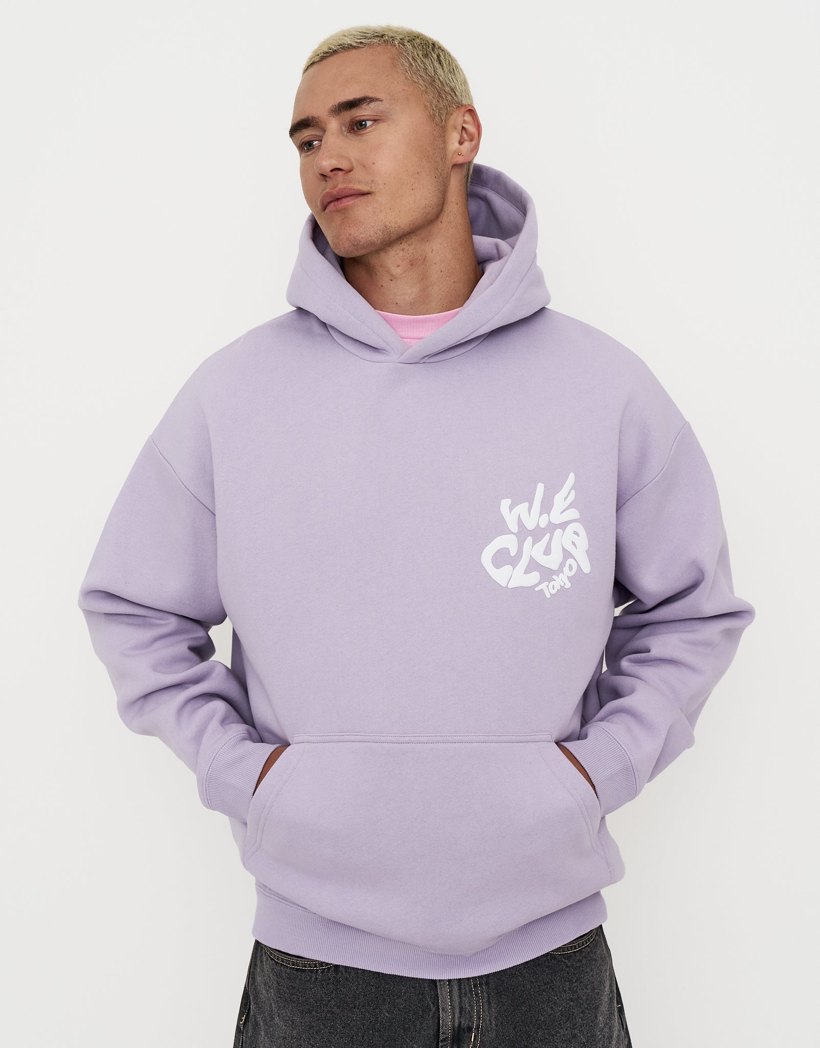 Heavyweight Weekend Club Hoodie in Lilac Ash | Hallensteins NZ