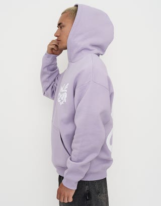 Heavyweight Weekend Club Hoodie in Lilac Ash Detail3