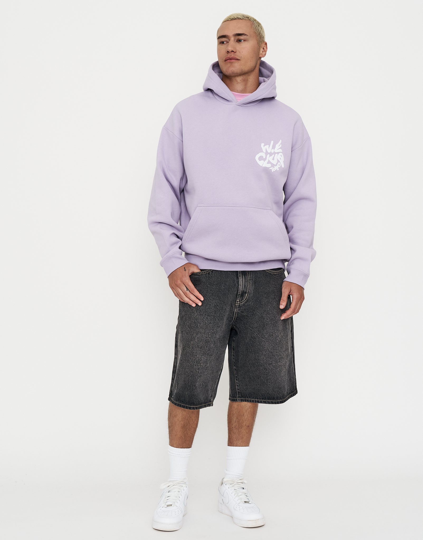 Heavyweight Weekend Club Hoodie in Lilac Ash | Hallensteins AU