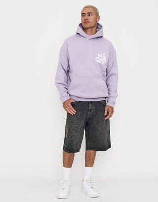 Heavyweight Weekend Club Hoodie in Lilac Ash Full