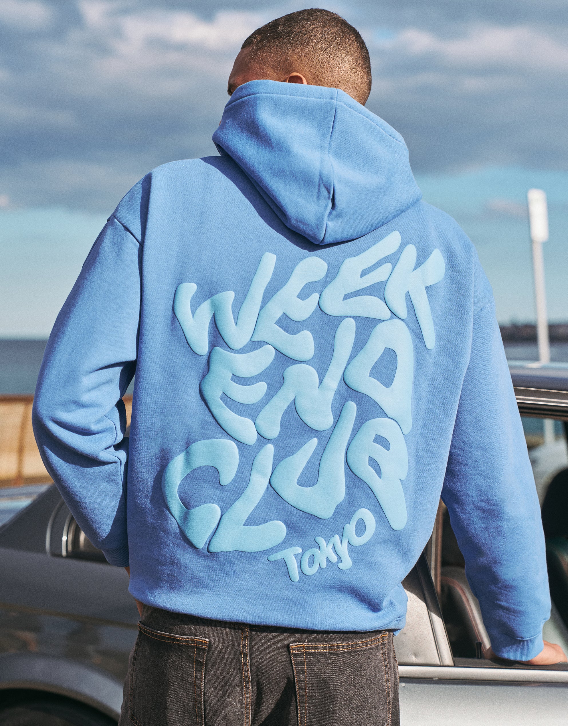 Heavyweight Weekend Club Hoodie in Palace Blue | Hallensteins NZ