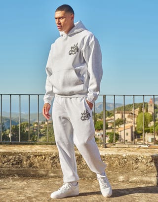 Heavyweight Weekend Club Hoodie in Snow Marle Full