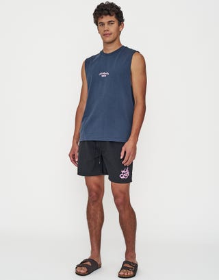 Weekend Club Swim Shorts in Black Detail2