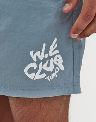 Weekend Club Swim Shorts in Blue Mist Detail3